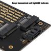 PCIE to M.2 SATA+NVME Dual Disk Expansion Card for 2230 2242 2260 2280 22110 Size M.2 SSD