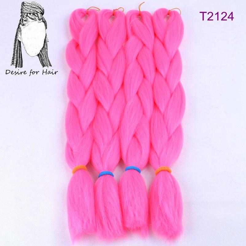 Große Menge auf Lager 24 Zoll 80g Weiche Seidige Synthetische Haarverlängerungen für Häkelzöpfe Haarherstellung Jumbo Braiding Synthetisch