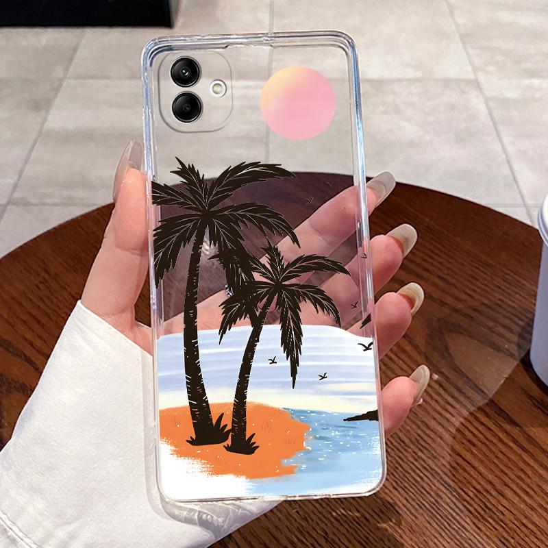 For Samsung Galaxy A04e A04 Case For Samsung A05 Coque Samsung A07 4G Capa Clear Silicon Soft TPU Back Cover Cute Cat Phone Case