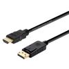 Aisens Aisens A125-0364 Converter Cable/ Displayport Male - Hdmi Male/ Up To 5w/ 2300mbps/ 2m/ Black