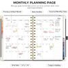 RETTACY 2026 Planner, Weekly and Monthly, Medium Size (5.7" x 8.3"), Jan - Dec 2026, Agenda, Calendar, 12 Month Tabs, Hardcover, 100 GSM Thick Paper,