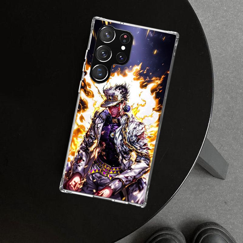 JoJo's Bizarre Adventure Kujo Jotaro Phone Case Cover for Samsung Galaxy S26 S25 Edge S24 S23 Ultra S22 Plus S21 FE S20 + Art Cu