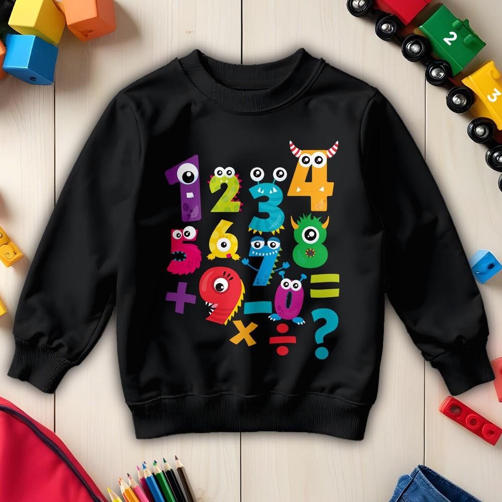 

Boys and Girls Monster Number Day Ideas Jumper Sweatshirt for #ND 4XL