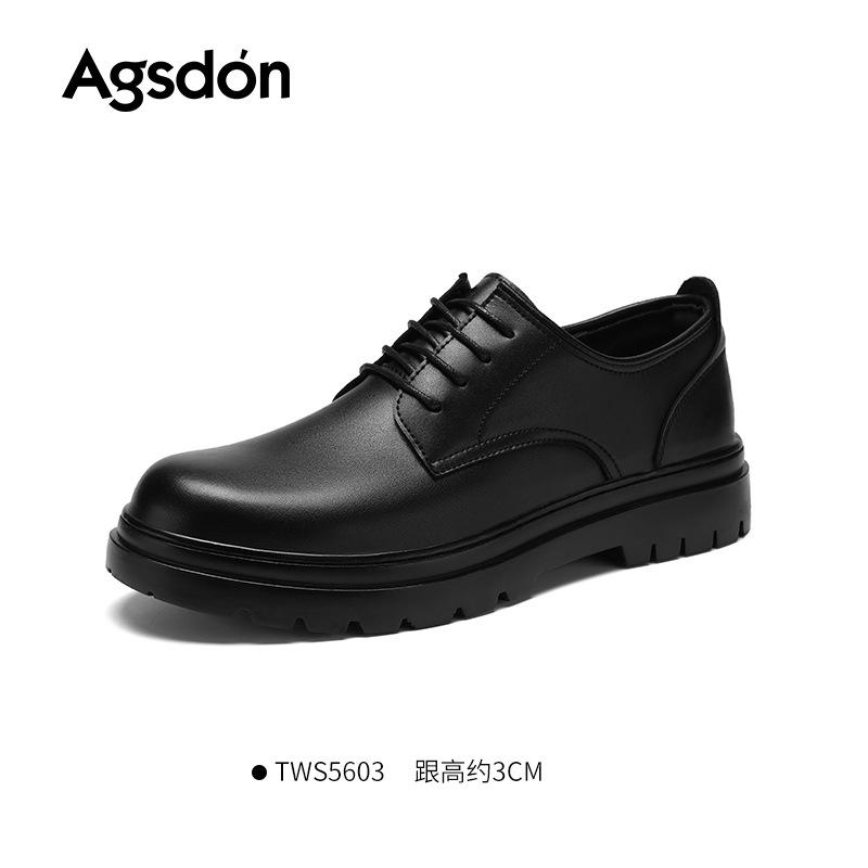 

Обувь из кожи Augustine мужская 2025 новая кожаная формальная деловая мужская обувь мягкая подошва удобная рабочая повседневная обувь дерби 44