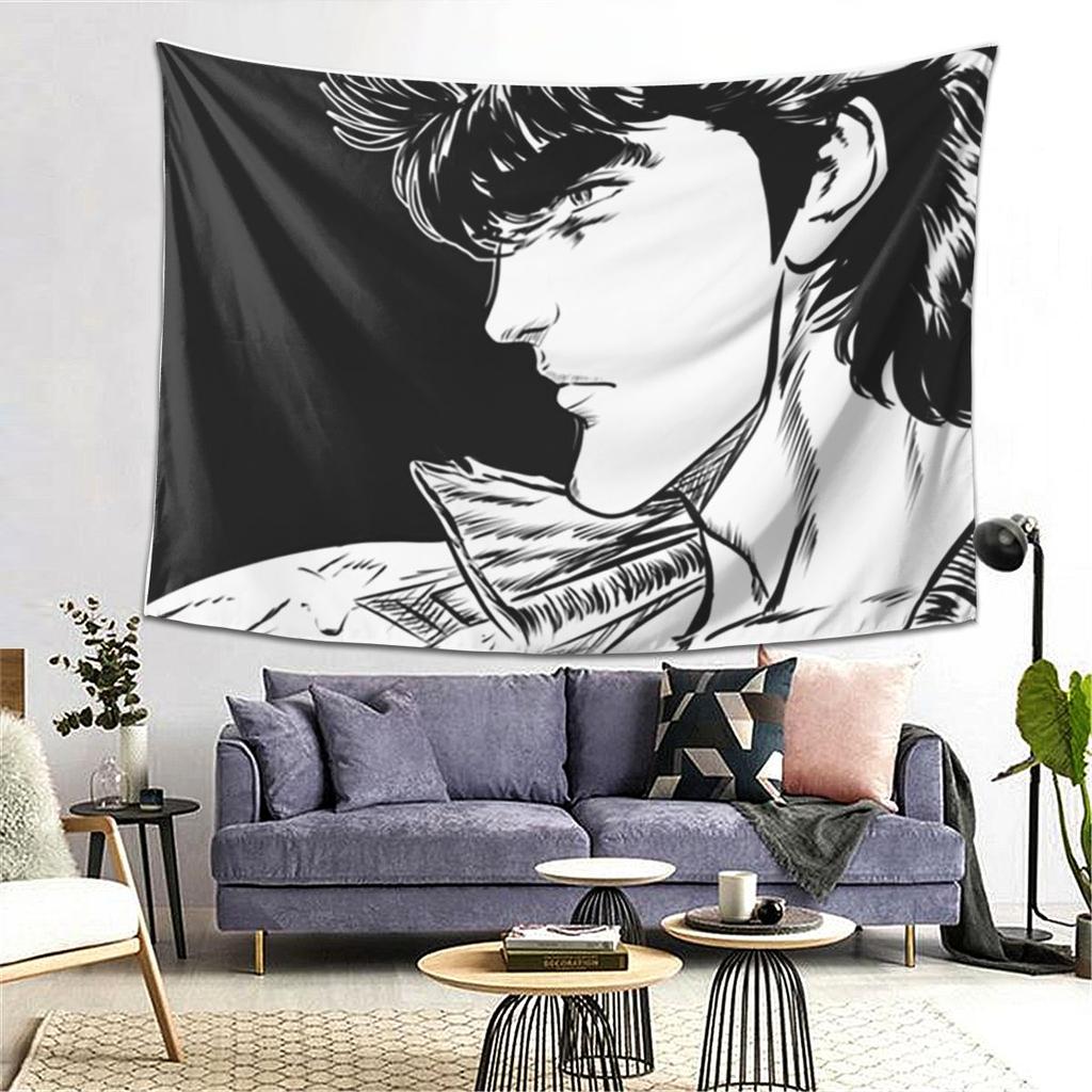 Fist Of The North Star Kenshiro Tapestry Wall Hanging Aesthetic Home Decor Tapestries for Living Room Bedroom