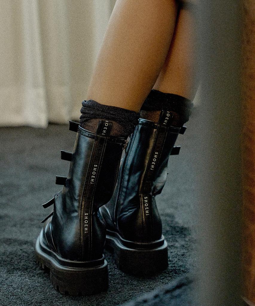 Shoehi Luella Belted Walker Boots_B2555