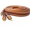 Vergoldetes 3,5-mm- auf Dual-RCA-Audiokabel - 1 zu 2 Stereo-Adapter
