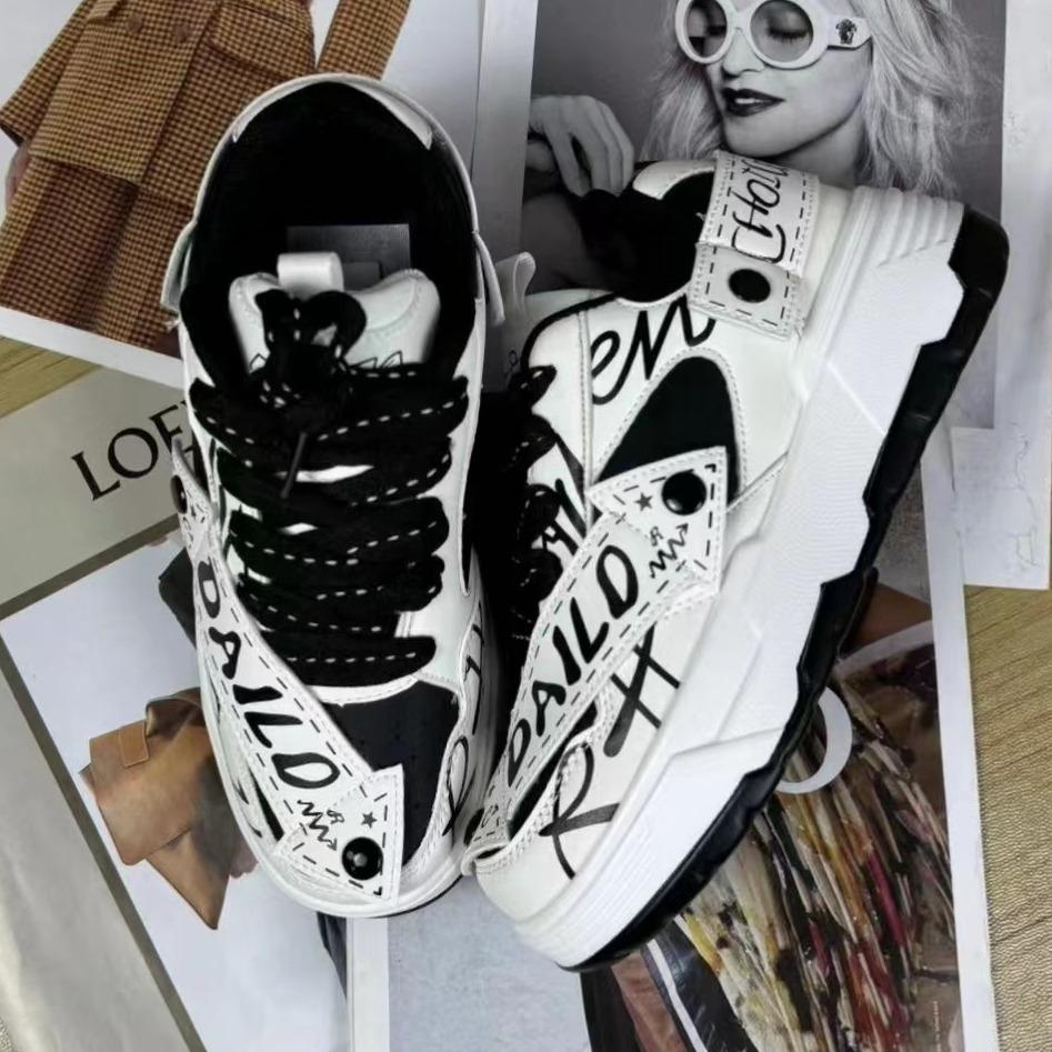 New original fashion board shoes fashionable breathable color matching versatile double straps men and women the same casual skateboard shoes