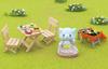 Calico Critters Bubbly Brook Elephant Girls BBQ Picnic Set Dollhouse Playset with Figures and Accessories