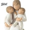 Resin Family Love Statue Mother Holding Baby Figurine for Bedroom Desk Healing Home Ornament Heartwarming Decor Ornament Gift New Mom Shower