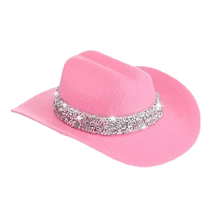 

Decorative Western Hats With Glitter For Costume Accessories And Party Hair Decoration
