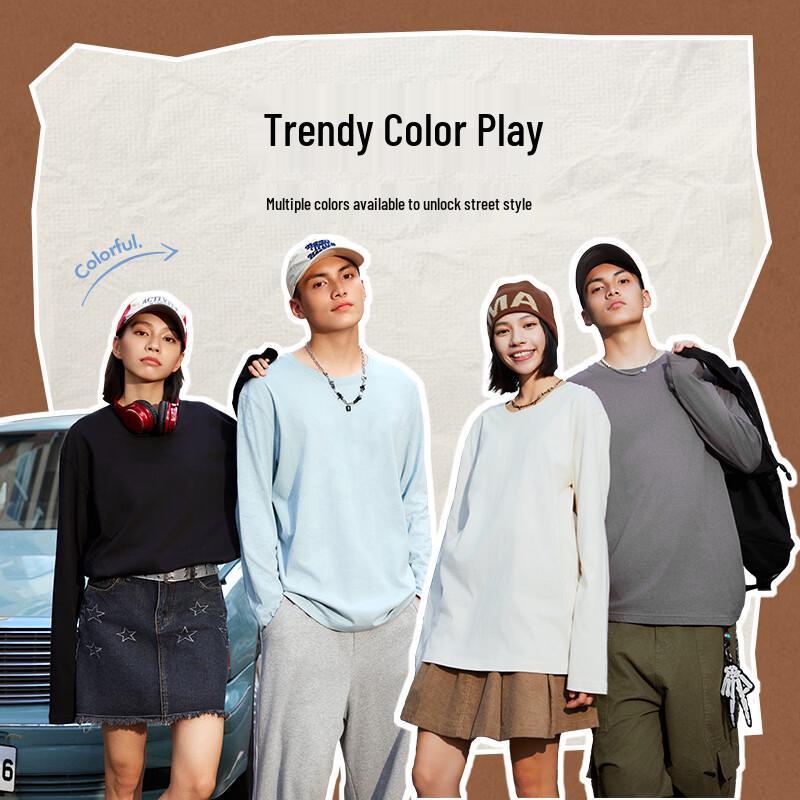 Jeanswest American Loose Fit Cotton Long Sleeve T-Shirt (2026 Spring)