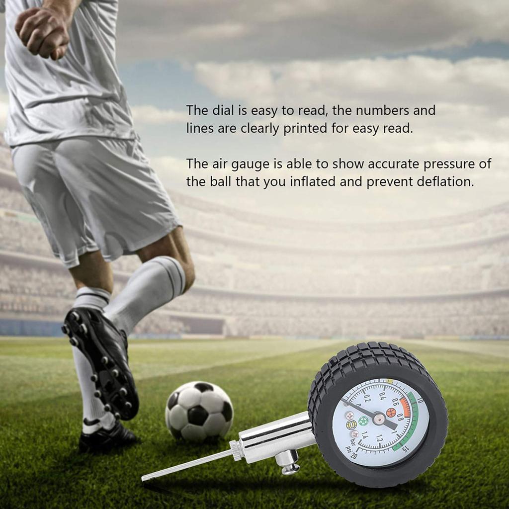 Air Gauge Anti-Deflation Ball Pressure Gauge Dial Durable Stainless Steel Air Pressure Gauge Barometer