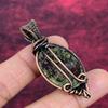 Dragon Bloodstone Pendant Genuine Gemstone Pendant Copper Wire Wrapped Jewelry
