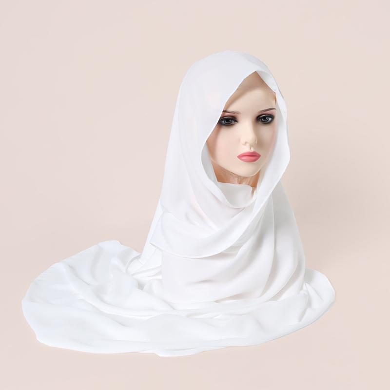 Muslim Hijab Premium Jersey Scarf Soft Solid Headscarf Femme Musulman Lot Hijabs Islamic Shawl Wraps Women Turban Foulard