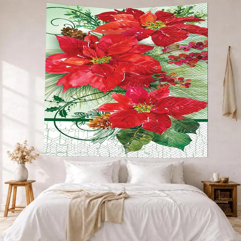Christmas Wall Decor Tapestry Art For Pet Memorial Birthdaywedding Party Backdrop Family Gift
