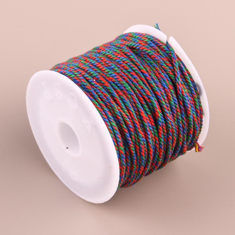 Hand-Twisted Cotton Thread: Tibetan Star Moon Bodhi Bracelet Weaving String.