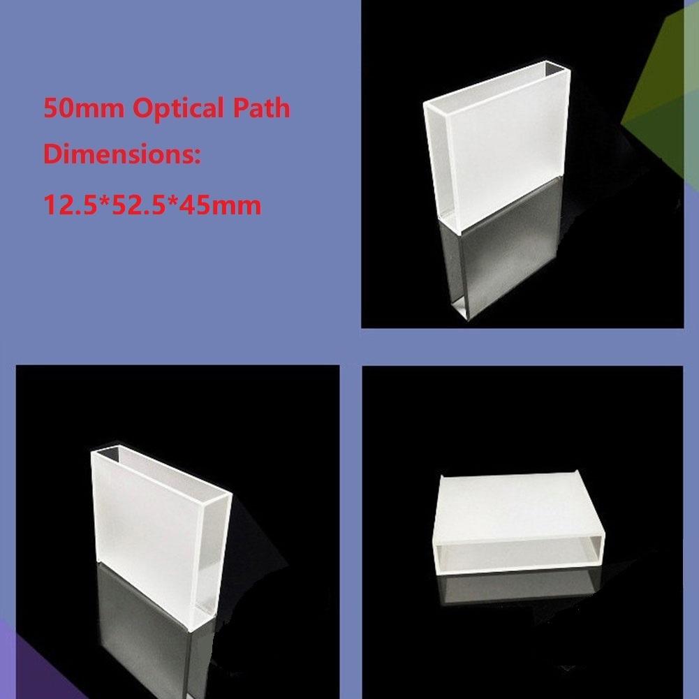 Quartz Cuvette with 10mm 50mm Optical Path Resistant to Neutral Solutions