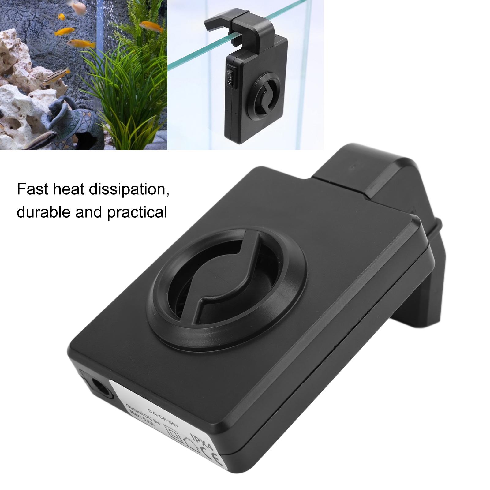 

Fish Cooling Fan Power Saving Mounted USB for Aquarium Fish