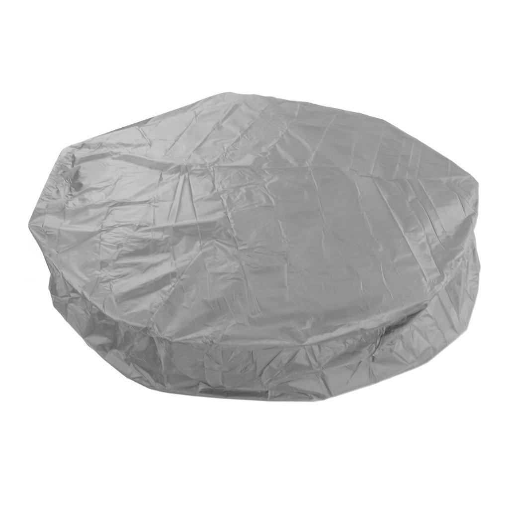 Outdoor Furniture Dust Covers Round Bathtub Cover 190 Silver Polyester Taffeta Hot Tub Waterproof Cover