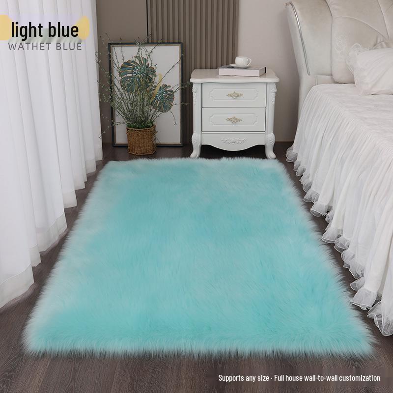 Coperta decorativa per mensola espositiva e finestra in finta lana bianca