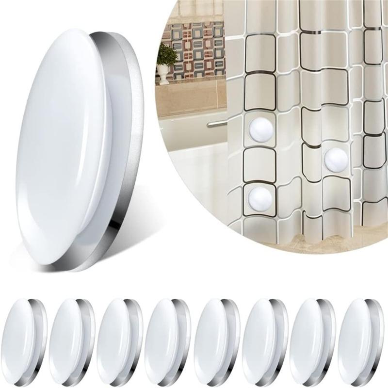 12-Pieces/lot Reliable Magnetic Curtain Holders Waterproof Curtain Magnet Shower Drapery Counterweights for Bathroom