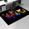 Colorful Glowing Butterfly Phone WallpaperOffice Mat Home Decor Office Desk Chair Rugs Chair Carpet for Office Chair Mat Gift For Halloween