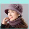 Winter Knit Hat For Elderly Women With Windproof And Warmth Protection