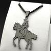 Fashion Cowboy Horse Chain For Women Men Stainless Steel Silver Color Animal Pony Power Ranch Male Necklace Festival Jewelry