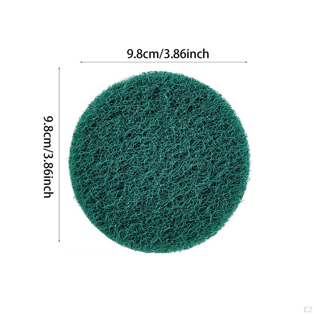 4 Inch Flocking Scuff Pads for Rust Removal And Deburring, Wet Dry Use