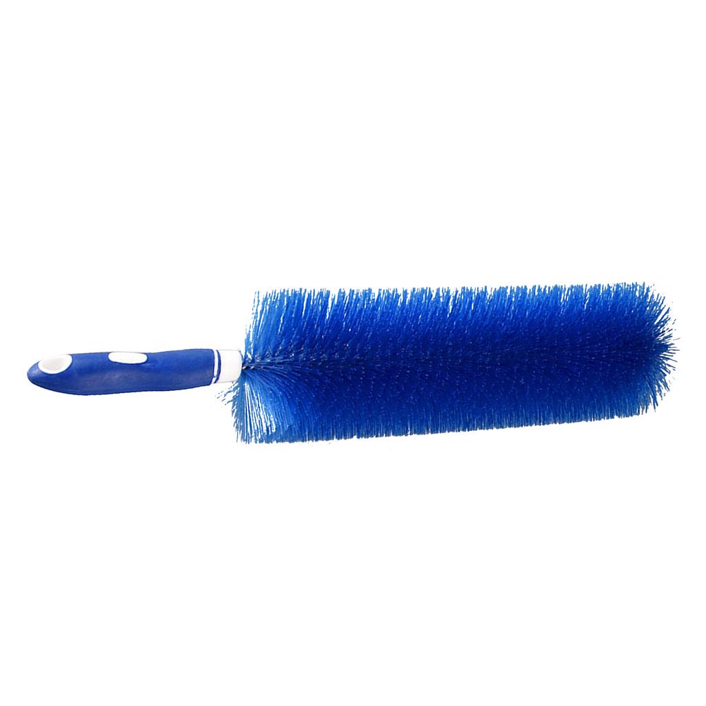 Fan Dusting Brush Household Long Handle Dusting Brush Bendable Multipurpose Fan Cleaning Brush Blue