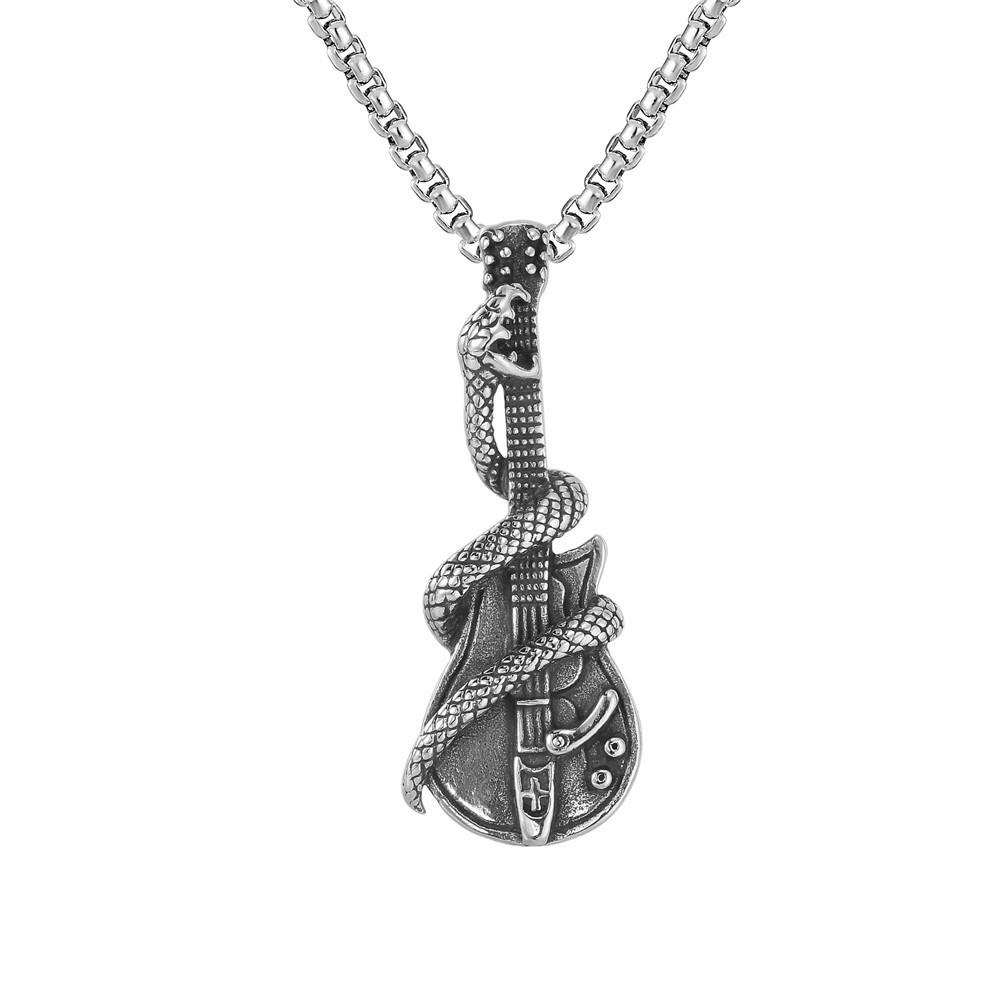 Dragon Bone Chain: Stainless Steel Viking Axe & Celtic Wolf Pendant Necklace 2024