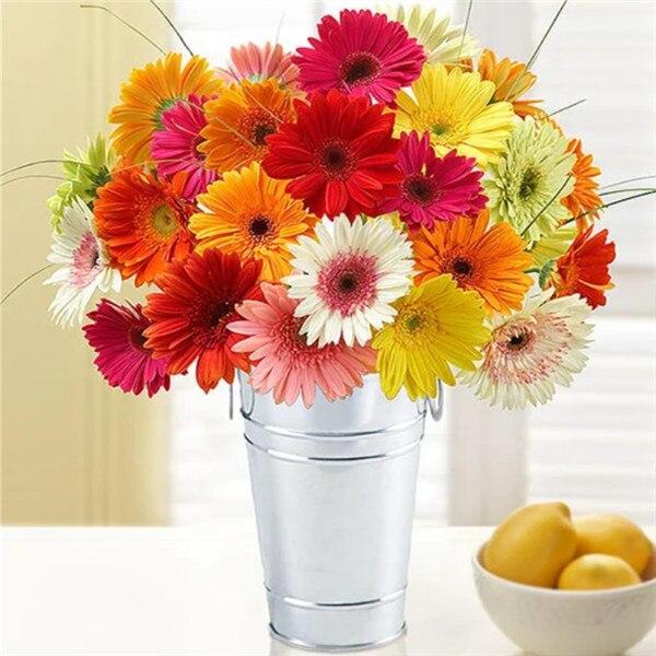 5D DIY Diamond Painting Flower Vase Cross Stitch Full Round Drill Diamond Embroidery Mosaic Picture of Rhinestones Decor Gift