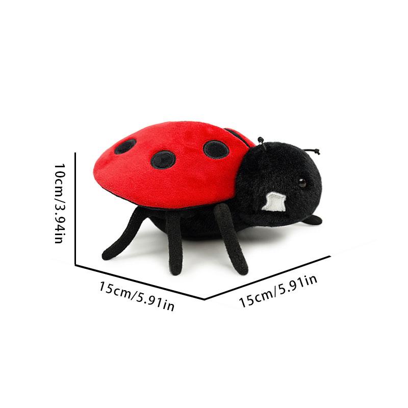 Funny Six Series Insects Plush Toys Realistic Simulation Animal Doll Simulation Ladybug Spider Dolls Birthday Gifts For Children