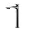 BOSIBAO 304 Stainless Steel Tall Single-Hole Basin Faucet - Gunmetal Grey