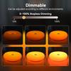 Circular Wall Lamp, Bedroom Touch Orange Bedside Lamp, Ambient Light