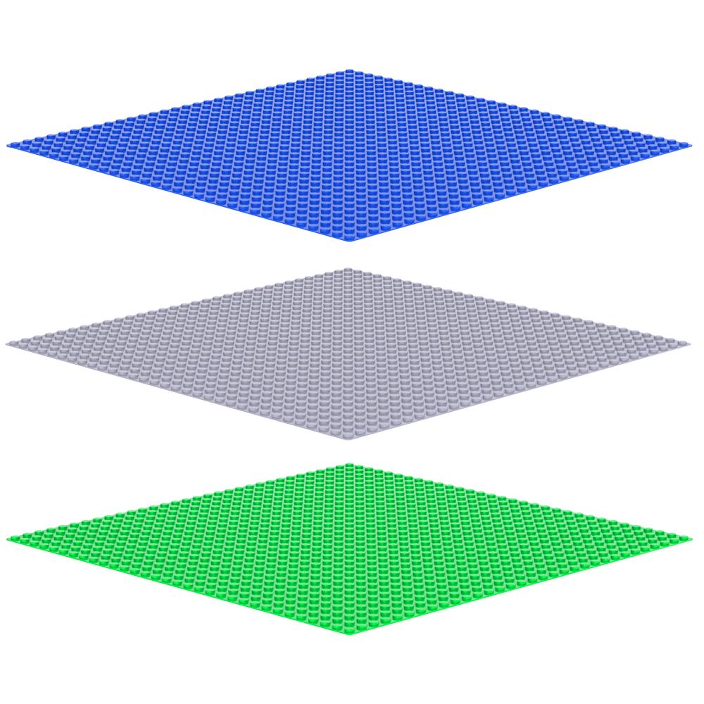 2PCS Classic Baseplates 32x32 16x32 Dots Base Plate MOC Blocks Plastic Building Bricks Assembly Compatible Brand City Friends