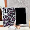 Bling Diamant Leopard Stil Hülle Für Samsung Galaxy Z Fold 8 Ultra Fold7 Fold 6 5 4 Sexy Luxus Glitzer Beschichtung Schutzhülle