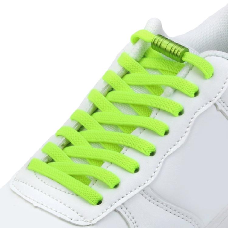 Metall-Aglets Elastische Schnürsenkel Strapazierfähig Abriebfest Schuhbänder Einfache Montage Perfekt Für Kinder Erwachsene Senioren