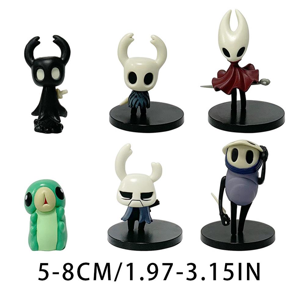 6pcs Hollow Knight Toys Anime Game Figure The Knight Action Figure Hornet/Quirrel Figurine Collectible Model Doll with Box