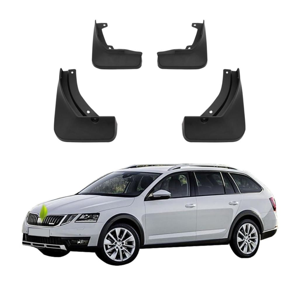 4PCS Splash Guards Mudguards Compatible with Skoda Octavia A7 5E Combi / Estate / Wagon  2017 2018 2019