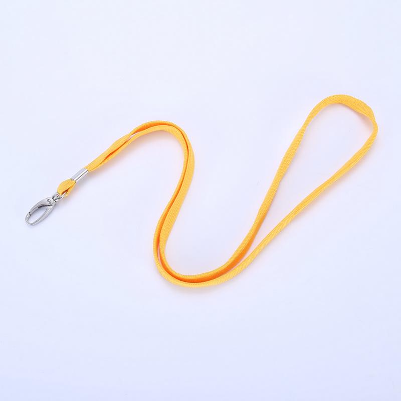 Cotton Rope ID Badge Lanyard with Egg-Shaped Hook for Work or School