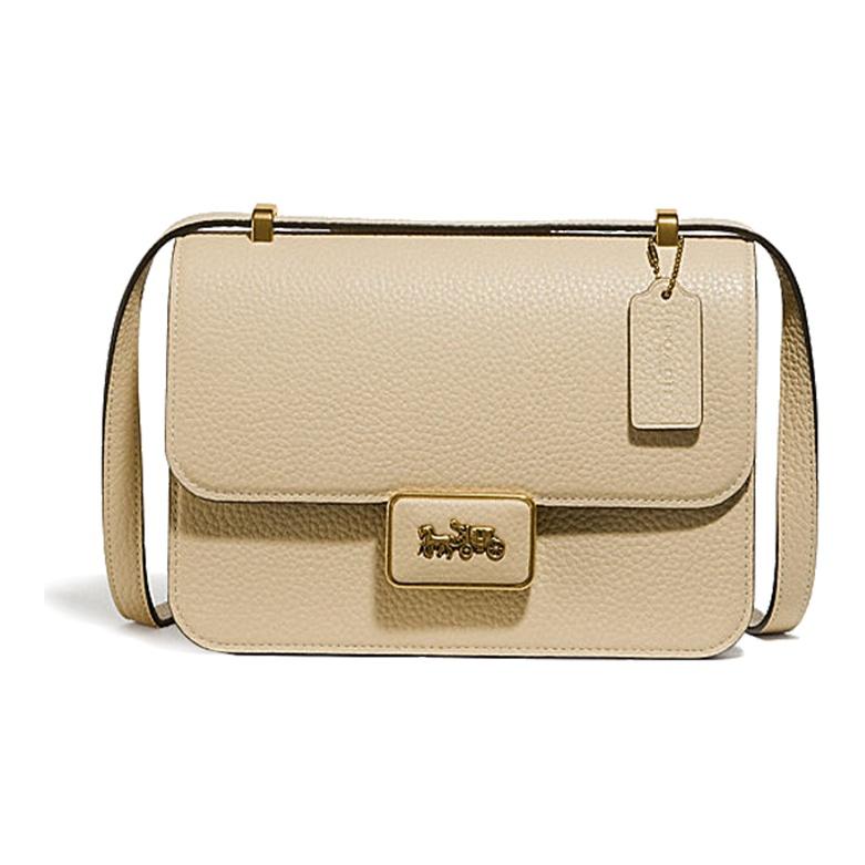 

Coach Alie 23 Adjustable Strap Soft Pebble Leather Messenger Bag Small Crossbody Shoulder Bag Women Bags Light-Yellow 3928-B4IY Basic Set (Bag+Dust Bag)