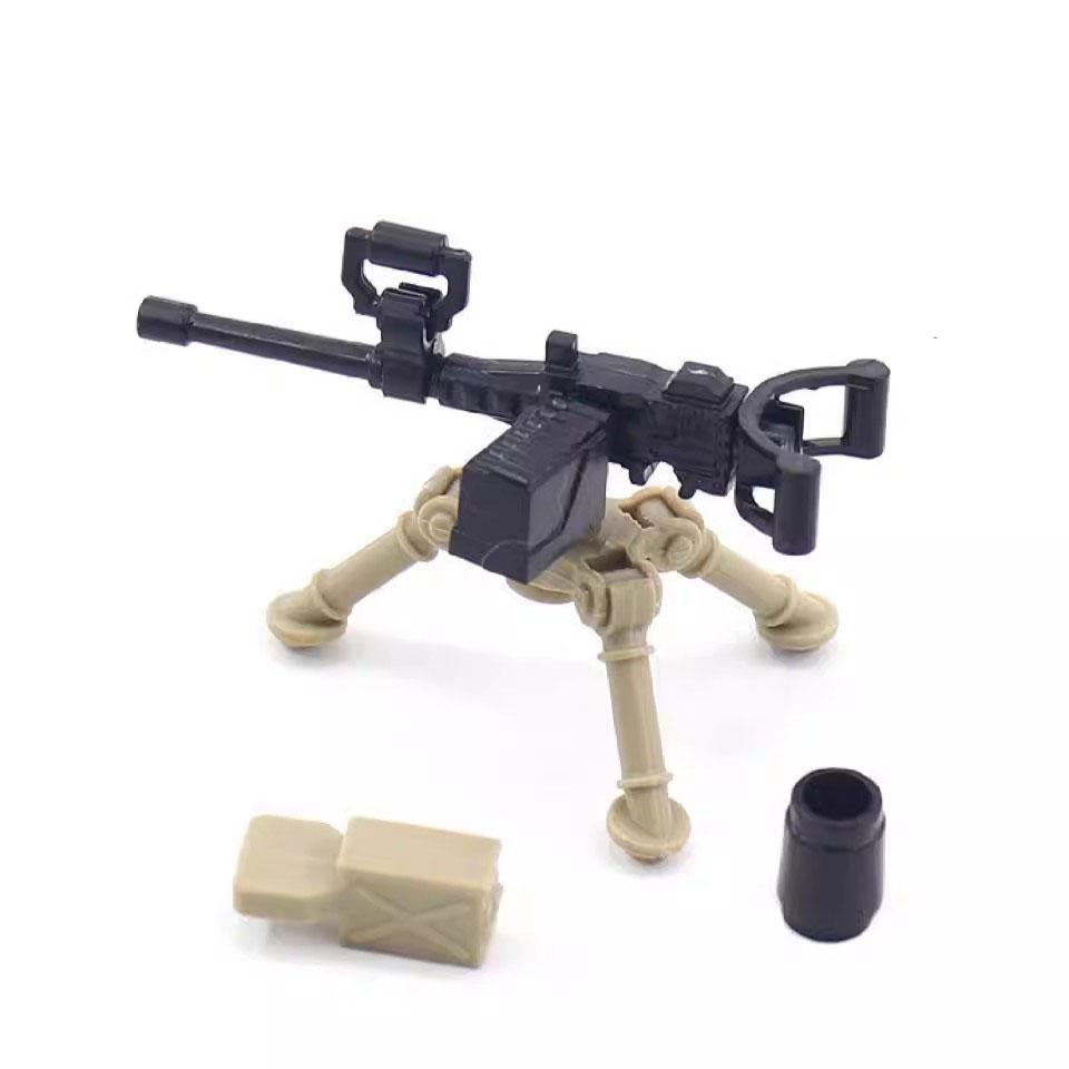 MOC WW2 Militärpistole Kanone Bausteine Schwere Waffen Kriegsszene Soldaten Armee Figuren Zubehör Waffen Steine Spielzeug