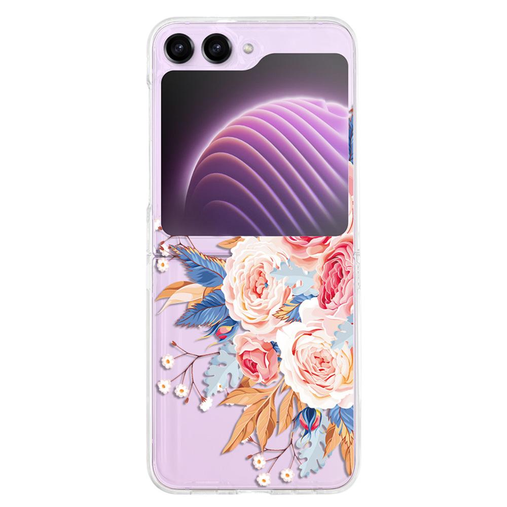 

Hard PC Phone Case for Samsung Galaxy Z Flip5 5G,Pattern Printing Protective Phone Cover Z110