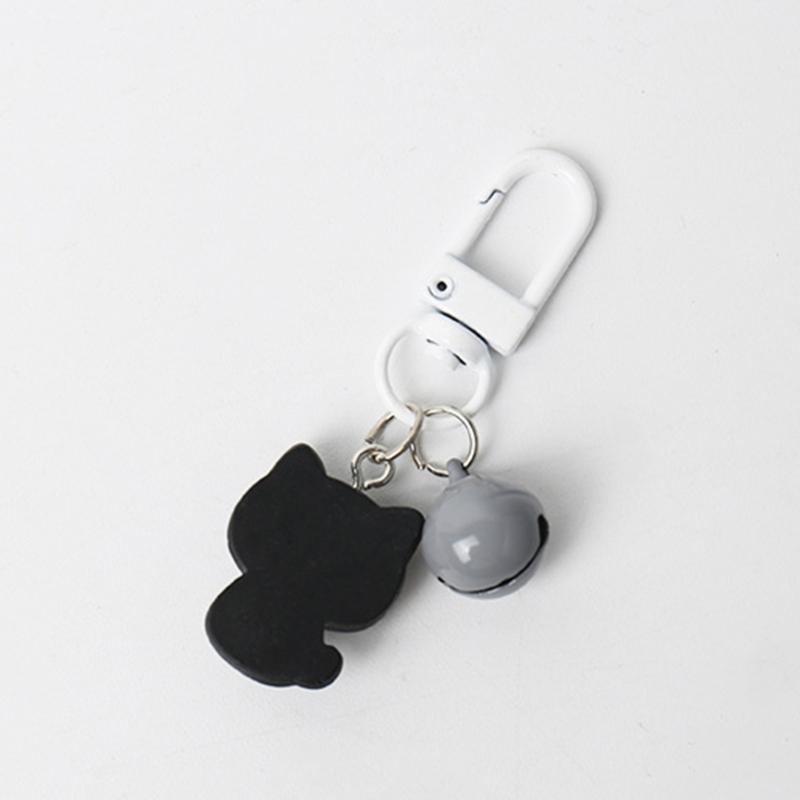 Cat Keychain with Bell Pendant for Women Handbag Backpack and Purse Decorations