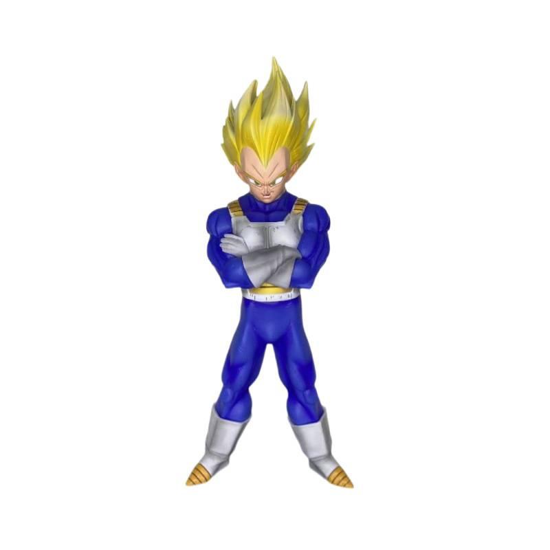 Figura de Vegeta Montaña Río Dragon Ball Anime Estatua Super Saiyan Muñeco Adorno de Juguete de Moda Periférico de Dragon Ball Super
