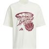 adidas BASKETBALL SS25 T Shirt Unisex Ivory White KD4294