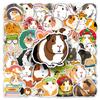 51 Guinea Pig Waterproof Cartoon Stickers for Phone Cases, Thermos Cups, and Computers