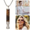 Anxiety Breathing Necklace for Adults Stainless steel Stress Relief Meditation Necklaces Yoga Ritual Female Jewelry